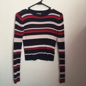 Striped tight Long-sleeved shirt